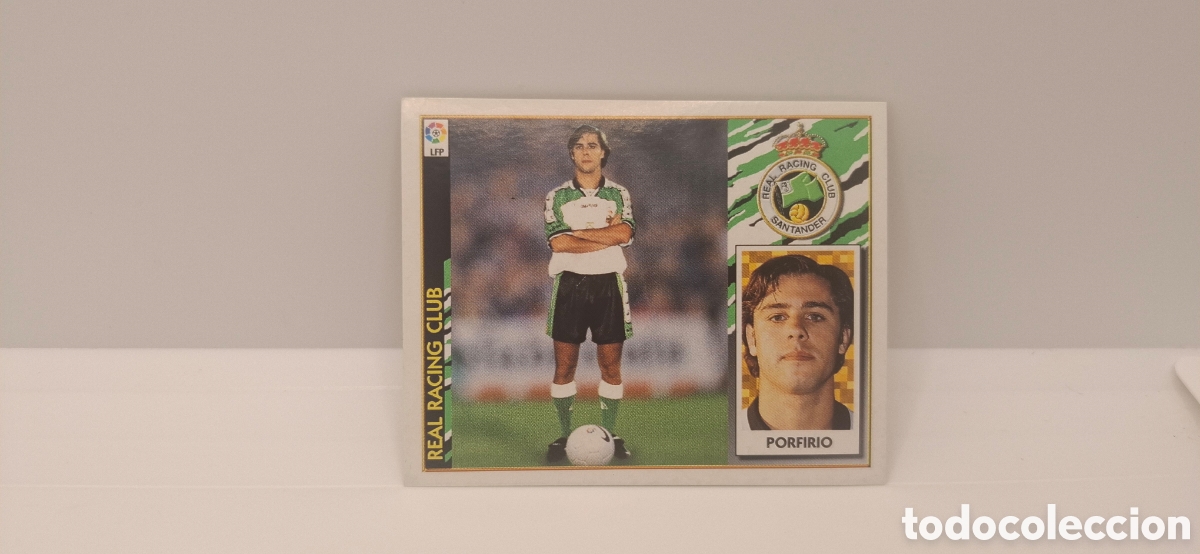 Fu&szlig;ball-Sticker: PORFIRIO RACING DE SANTANDER EDICIONES ESTE 1997 1998 97 98 SIN PEGAR