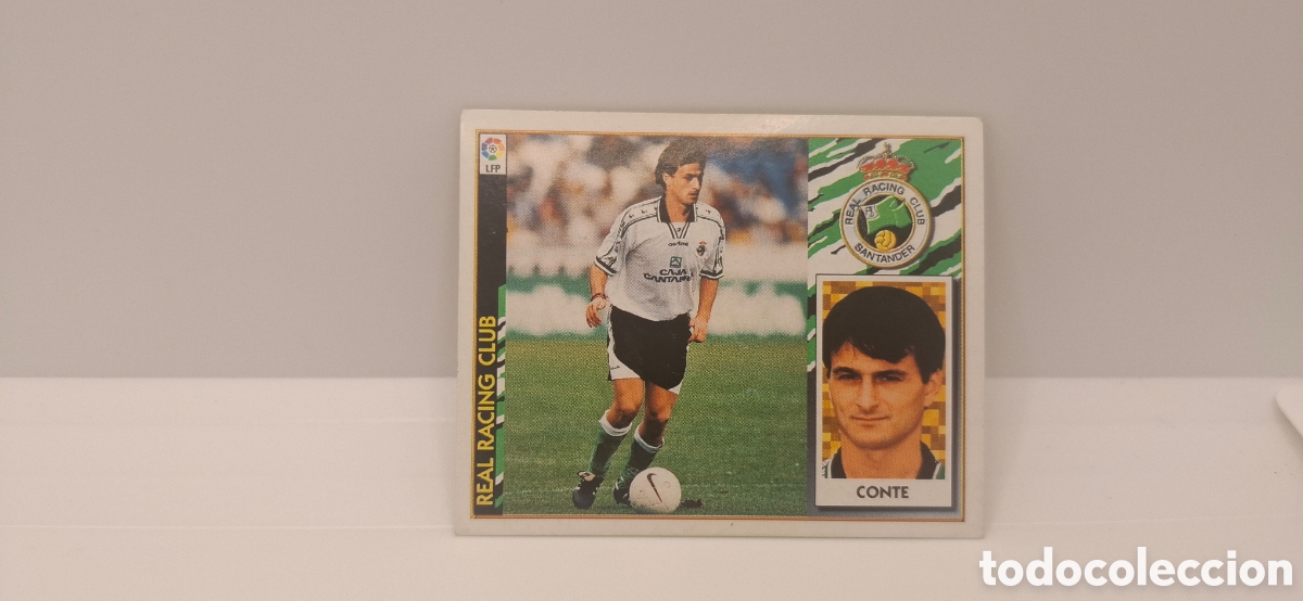 Fu&szlig;ball-Sticker: CONTE RACING DE SANTANDER EDICIONES ESTE 1997 1998 97 98 SIN PEGAR