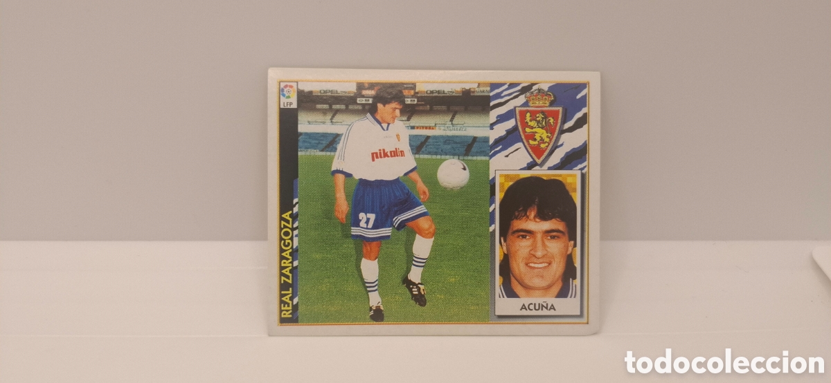 Fu&szlig;ball-Sticker: ACU&Ntilde;A REAL ZARAGOZA EDICIONES ESTE 1997 1998 97 98 SIN PEGAR