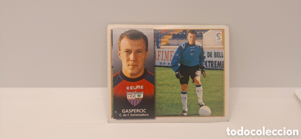 Fu&szlig;ball-Sticker: GASPERCIC EXTREMADURA EDICIONES ESTE 1998 1999 98 99 SIN PEGAR