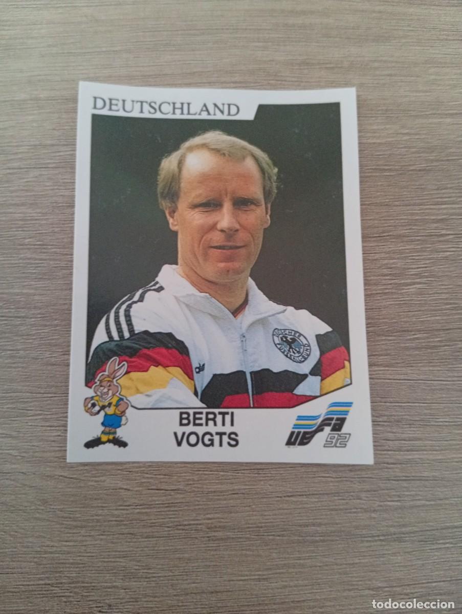 Cromos de f&uacute;tbol: BERTI VOGTS 193 ALEMANIA PANINI EUROCOPA EURO 1992 92 NUNCA PEGADO SIN PEGAR