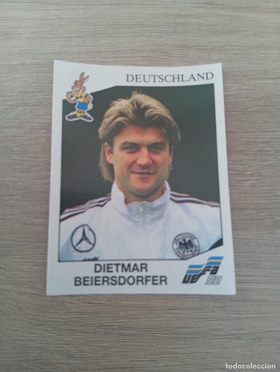 Cromos de f&uacute;tbol: DIETMAR BEIERSDORFER 196 ALEMANIA PANINI EUROCOPA EURO 1992 92 NUNCA PEGADO SIN PEGAR