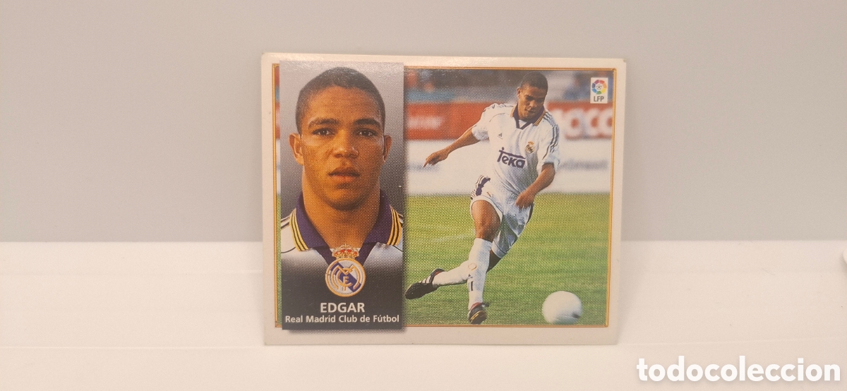 Cromos de f&uacute;tbol: EDGAR REAL MADRID EDICIONES ESTE 1998 1999 98 99 SIN PEGAR