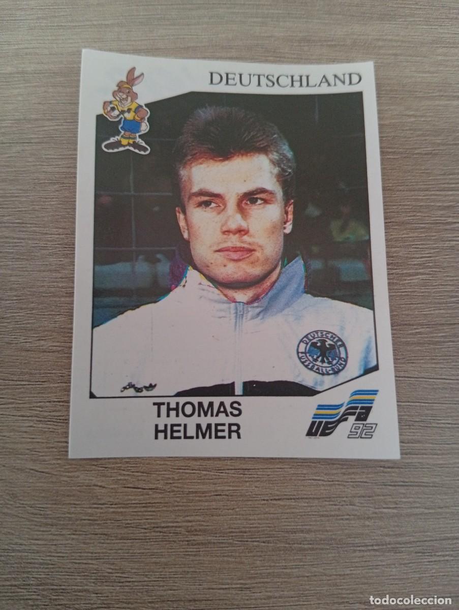 Cromos de f&uacute;tbol: THOMAS HELMER 199 ALEMANIA PANINI EUROCOPA EURO 1992 92 NUNCA PEGADO SIN PEGAR