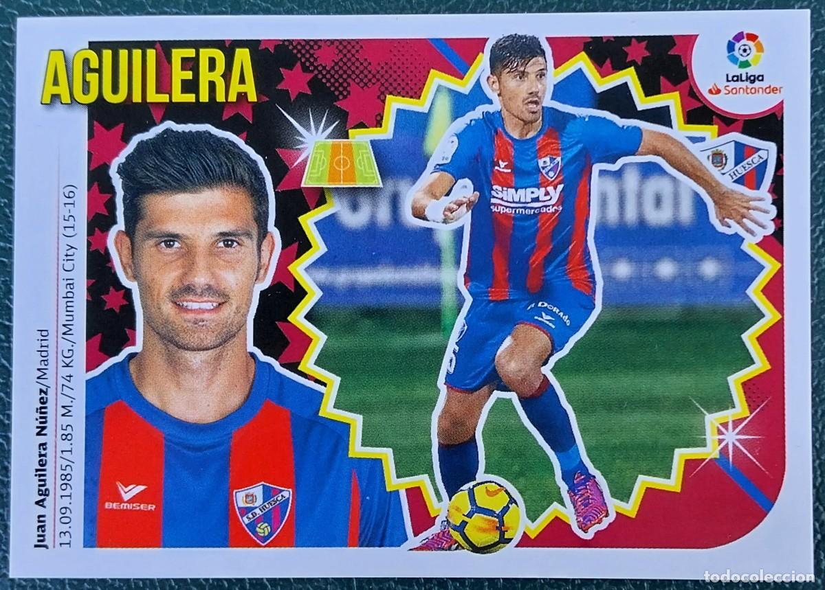Cromos de f&uacute;tbol: 9 AGUILERA SD HUESCA CROMOS ALBUM EDICIONES ESTE 2018 2019 18 19