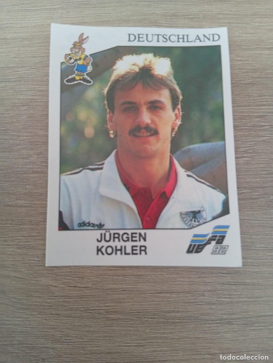 Cromos de f&uacute;tbol: JURGEN KOHLER 200 ALEMANIA PANINI EUROCOPA EURO 1992 92 NUNCA PEGADO SIN PEGAR