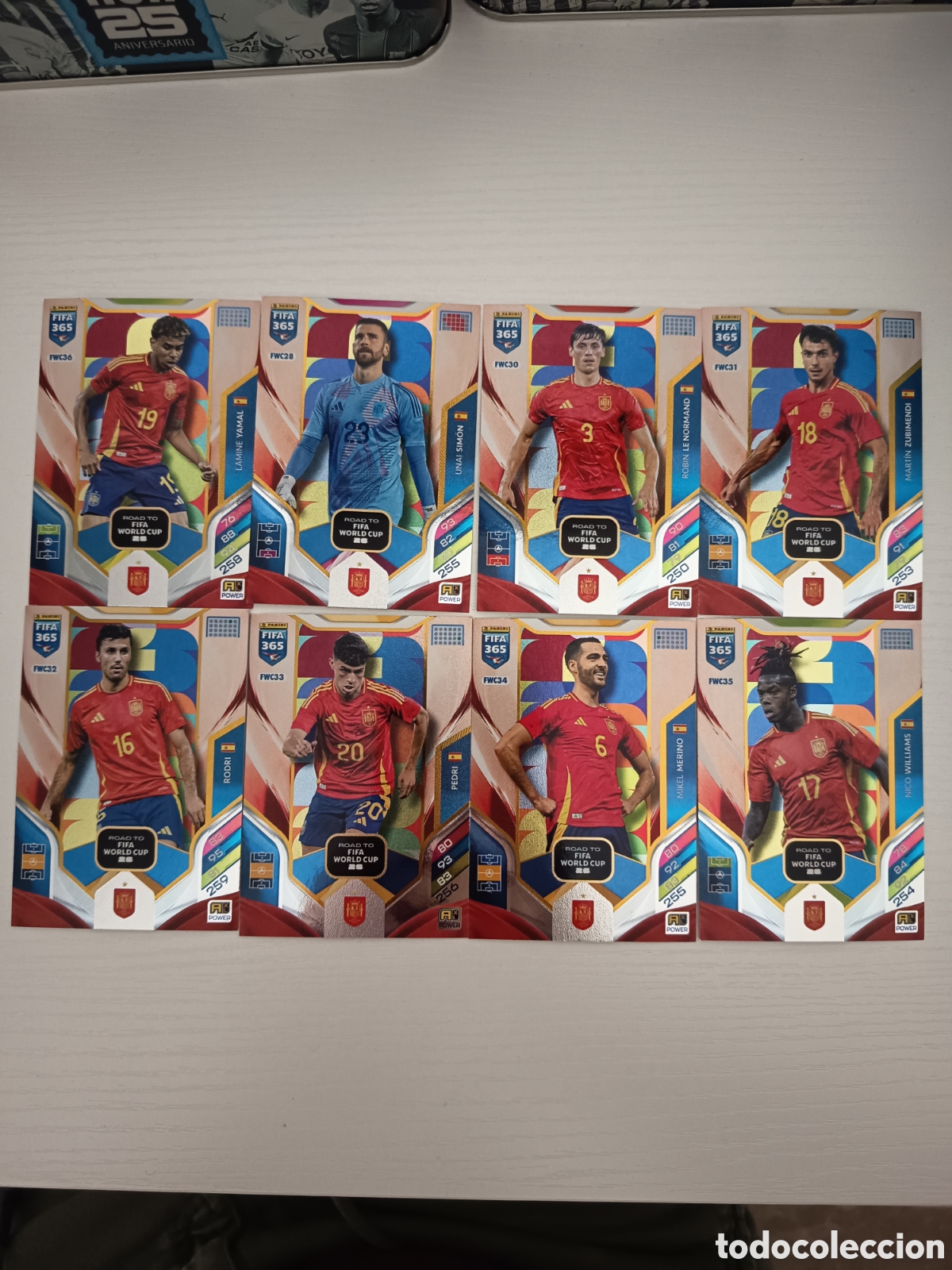 Cromos de f&uacute;tbol: Lote Espa&ntilde;a Road to fifa world cup Fifa 365
