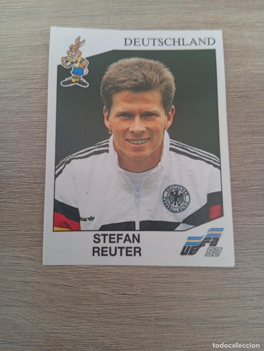 Cromos de f&uacute;tbol: STEFAN REUTER 202 ALEMANIA PANINI EUROCOPA EURO 1992 92 NUNCA PEGADO SIN PEGAR