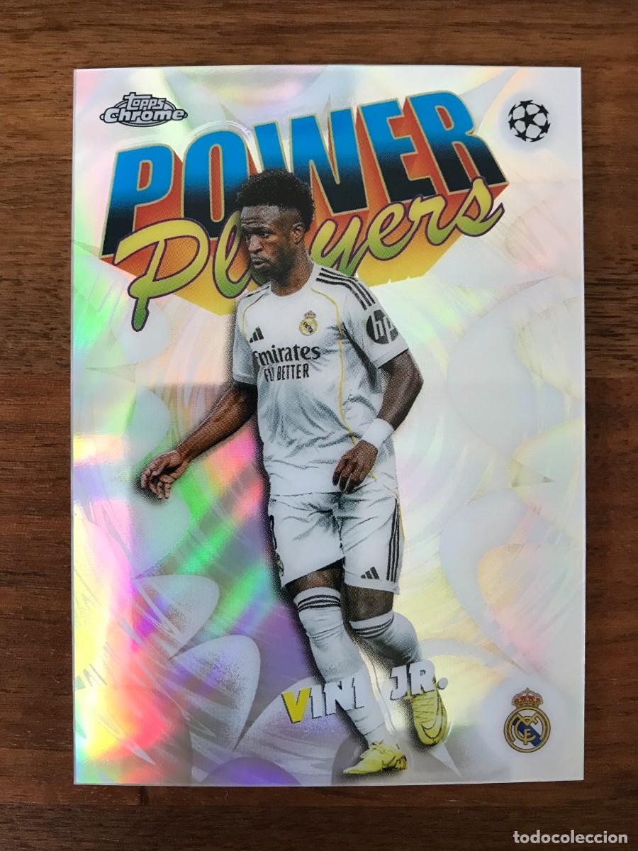 Fu&szlig;ball-Sticker: VINI JR VINICIUS - REAL MADRID - POWER PLAYERS - TOPPS CHROME UEFA CLUB COMPETITIONS 2025 2026