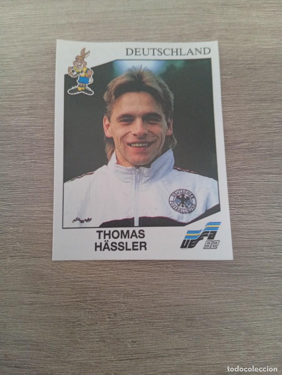 Cromos de f&uacute;tbol: THOMAS HASSLER 206 ALEMANIA PANINI EUROCOPA EURO 1992 92 NUNCA PEGADO SIN PEGAR