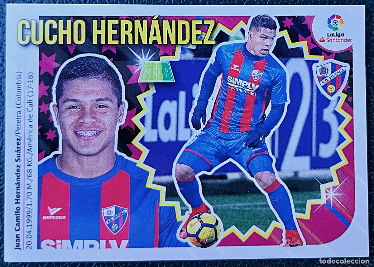 Cromos de f&uacute;tbol: 16 CUCHO HERNANDEZ SD HUESCA CROMOS ALBUM EDICIONES ESTE 2018 2019 18 19