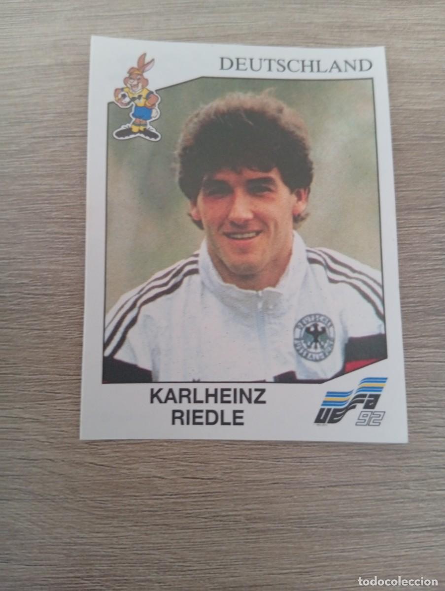 Cromos de f&uacute;tbol: KARLHEINZ RIEDLE 211 ALEMANIA PANINI EUROCOPA EURO 1992 92 NUNCA PEGADO SIN PEGAR