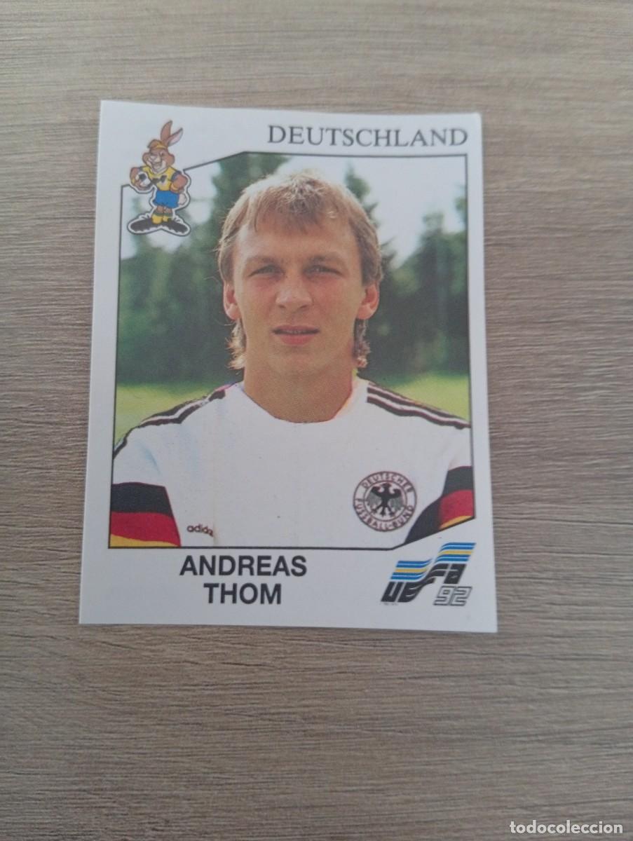 Cromos de f&uacute;tbol: ANDREAS THOM 212 ALEMANIA PANINI EUROCOPA EURO 1992 92 NUNCA PEGADO SIN PEGAR