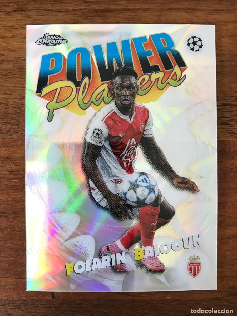 Cromos de f&uacute;tbol: FOLARIN BALOGUN - AS MONACO - POWER PLAYERS - TOPPS CHROME UEFA CLUB COMPETITIONS 2025 2026