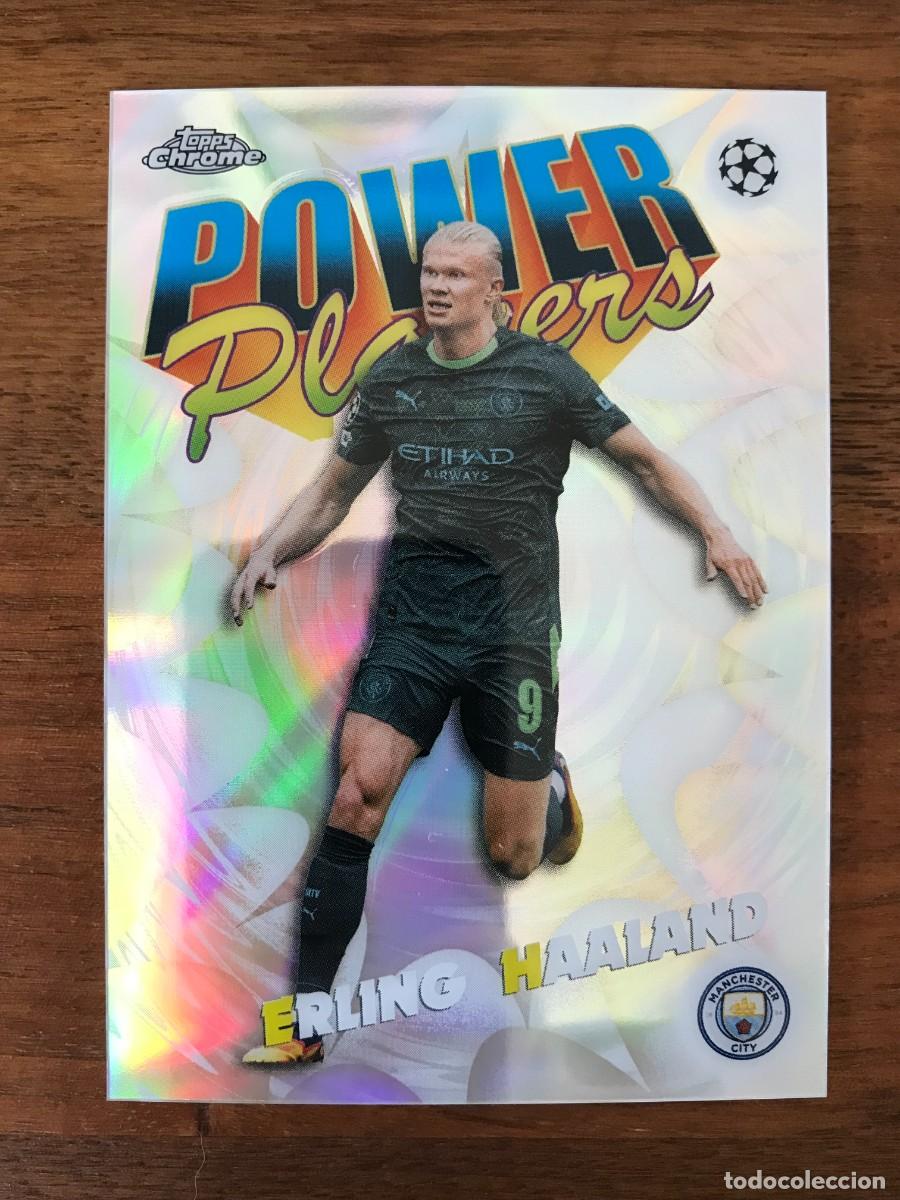 Cromos de f&uacute;tbol: ERLING HAALAND - MANCHESTER CITY - POWER PLAYERS - TOPPS CHROME UEFA CLUB COMPETITIONS 2025 2026