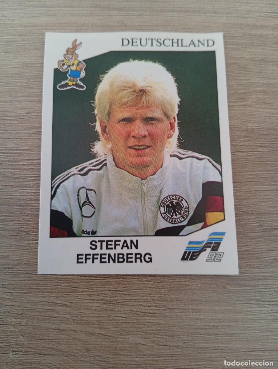 Cromos de f&uacute;tbol: STEFAN EFFENBERG 205 ALEMANIA PANINI EUROCOPA EURO 1992 92 NUNCA PEGADO SIN PEGAR