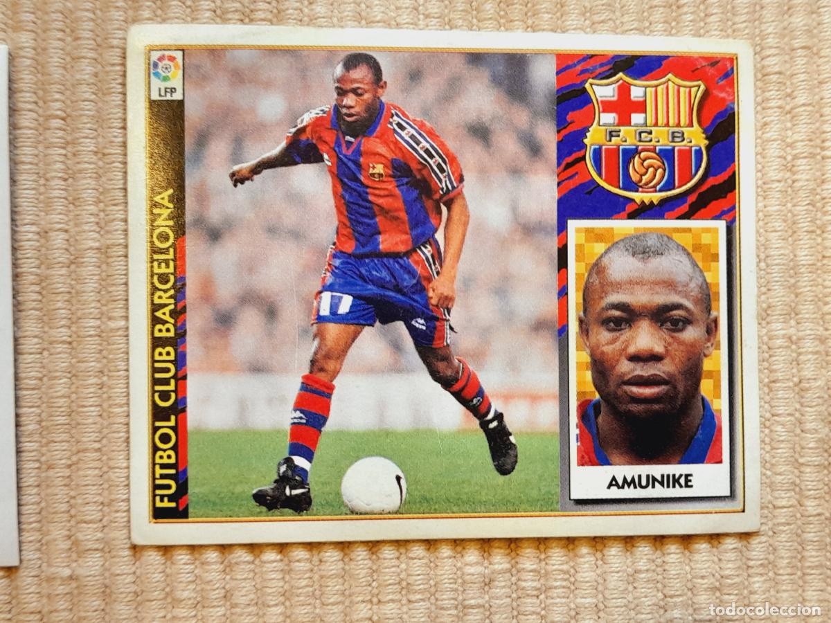 Cromos de f&uacute;tbol: CROMO SIN PEGAR. AMUNIKE (FC BARCELONA) LIGA 97-98 1997 1998 &Aacute;LBUM ESTE