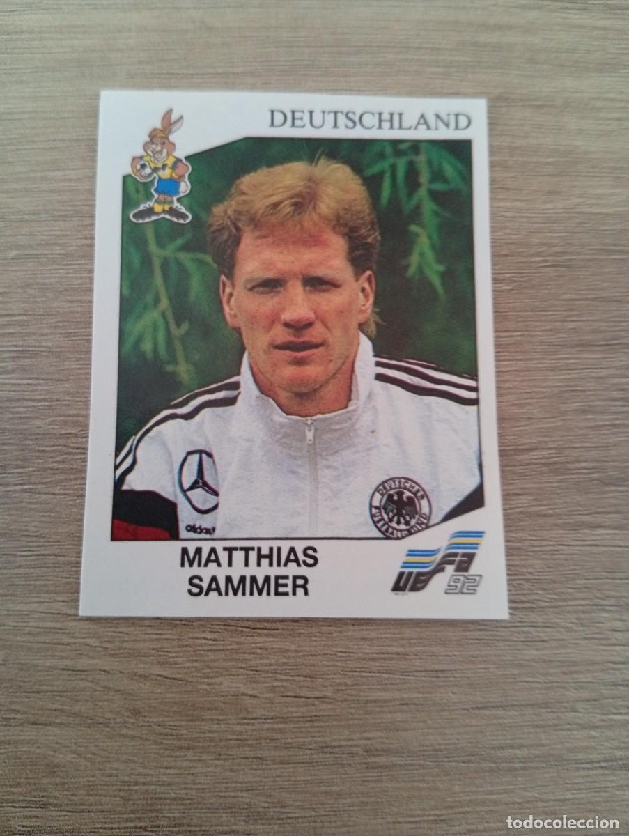 Cromos de f&uacute;tbol: MATTHIAS SAMMER 209 ALEMANIA PANINI EUROCOPA EURO 1992 92 NUNCA PEGADO SIN PEGAR