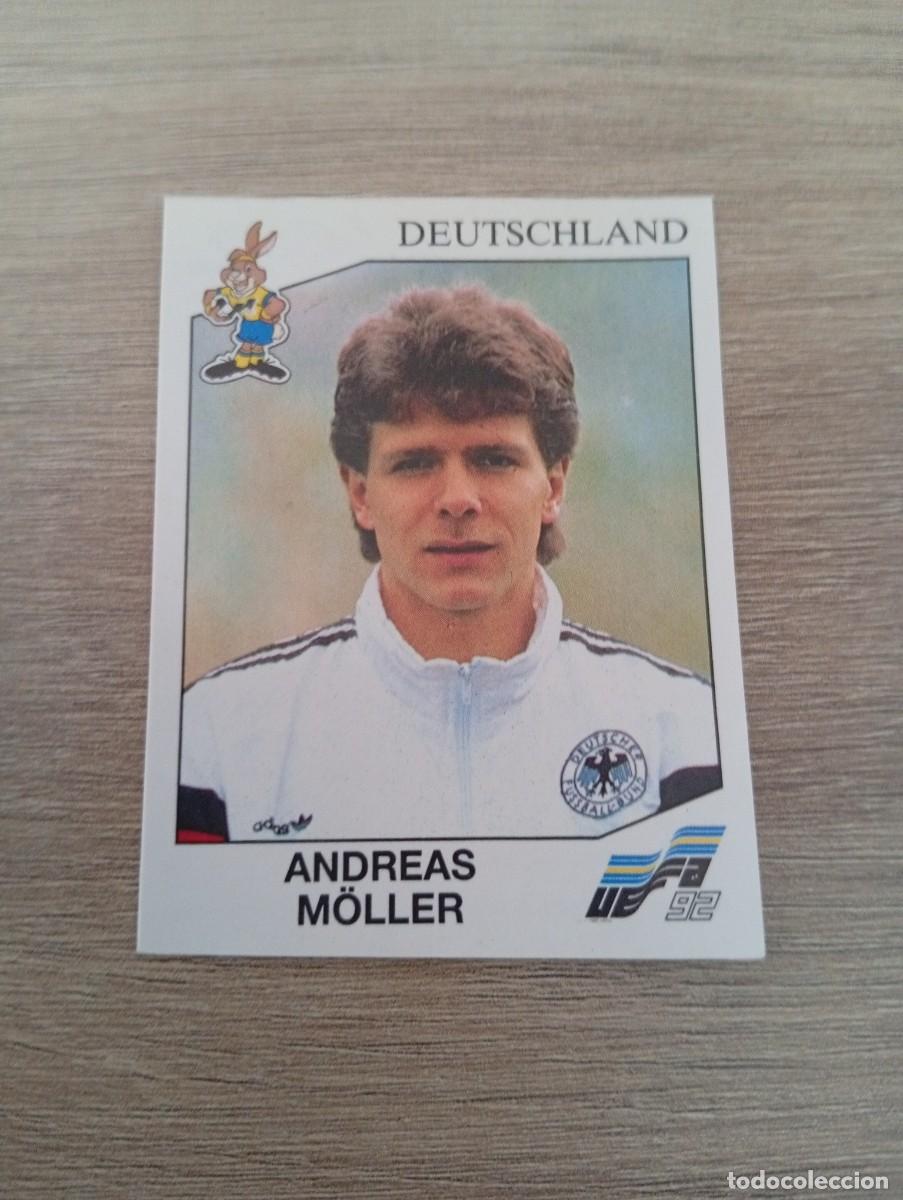 Cromos de f&uacute;tbol: ANDREAS MOLLER 208 ALEMANIA PANINI EUROCOPA EURO 1992 92 NUNCA PEGADO SIN PEGAR
