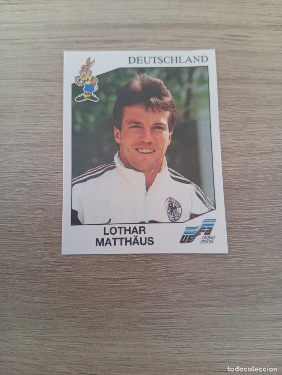 Cromos de f&uacute;tbol: LOTHAR MATTHAUS 207 ALEMANIA PANINI EUROCOPA EURO 1992 92 NUNCA PEGADO SIN PEGAR
