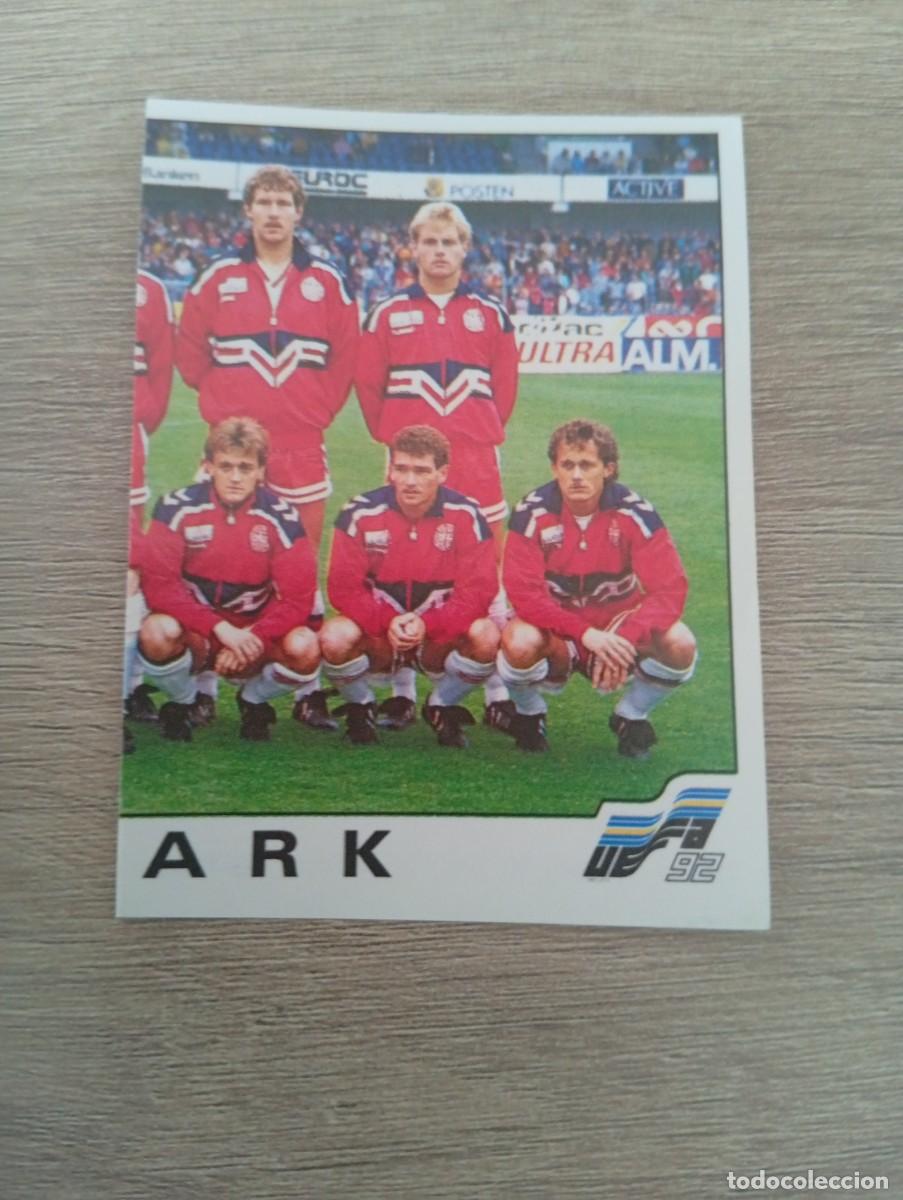 Cromos de f&uacute;tbol: ALINEACION 218 DINAMARCA PANINI EUROCOPA EURO 1992 92 NUNCA PEGADO SIN PEGAR