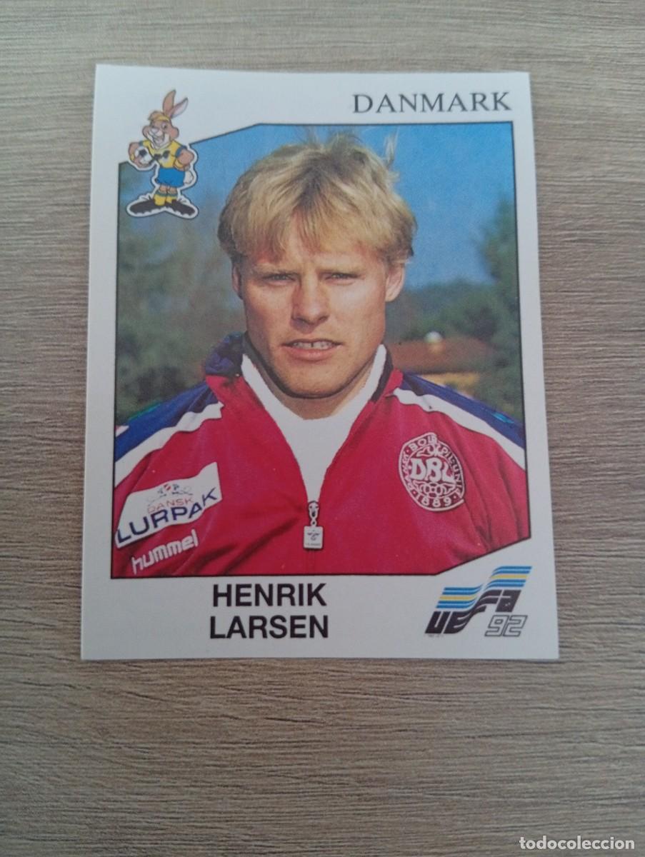 Cromos de f&uacute;tbol: HENRIK LARSEN 224 DINAMARCA PANINI EUROCOPA EURO 1992 92 NUNCA PEGADO SIN PEGAR