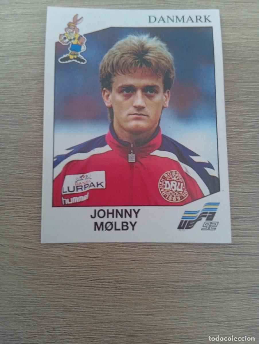 Cromos de f&uacute;tbol: JOHNNY MOLBY 226 DINAMARCA PANINI EUROCOPA EURO 1992 92 NUNCA PEGADO SIN PEGAR