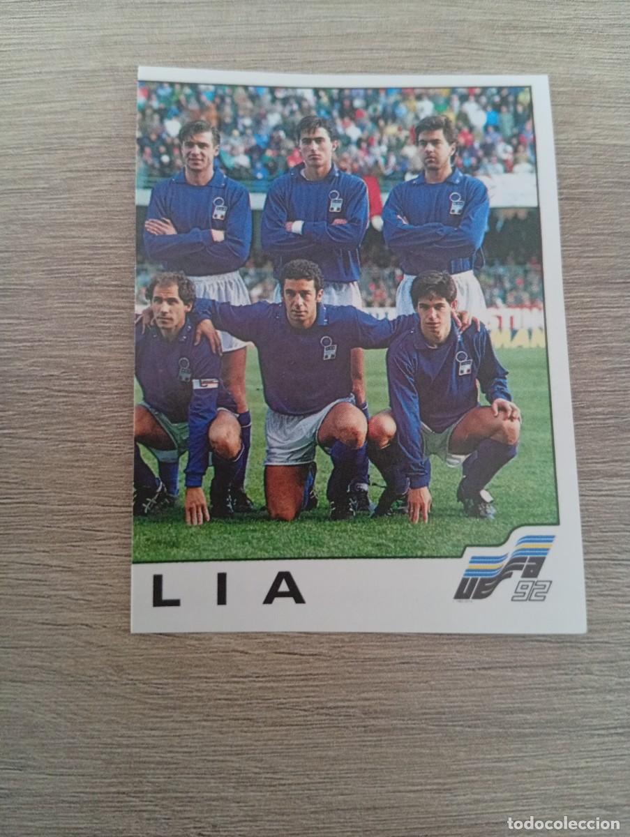 Cromos de f&uacute;tbol: ALINEACION ITALIA 238 PANINI EUROCOPA EURO 1992 92 NUNCA PEGADO SIN PEGAR