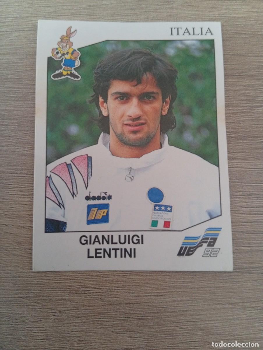 Cromos de f&uacute;tbol: GIANLUIGI LENTINI 248 ITALIA PANINI EUROCOPA EURO 1992 92 NUNCA PEGADO SIN PEGAR