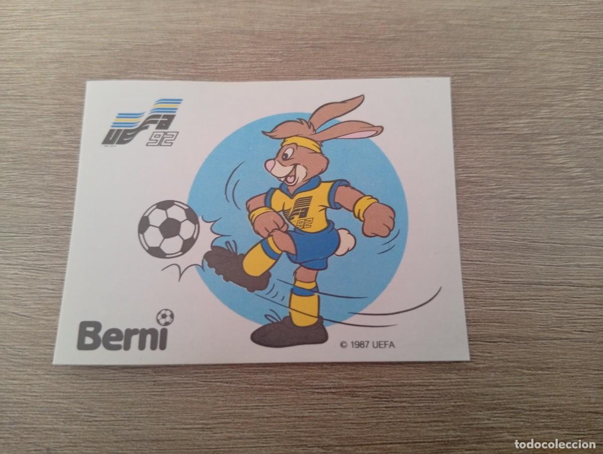 Cromos de f&uacute;tbol: BERNI MASCOTA 259 PANINI EUROCOPA EURO 1992 92 NUNCA PEGADO SIN PEGAR