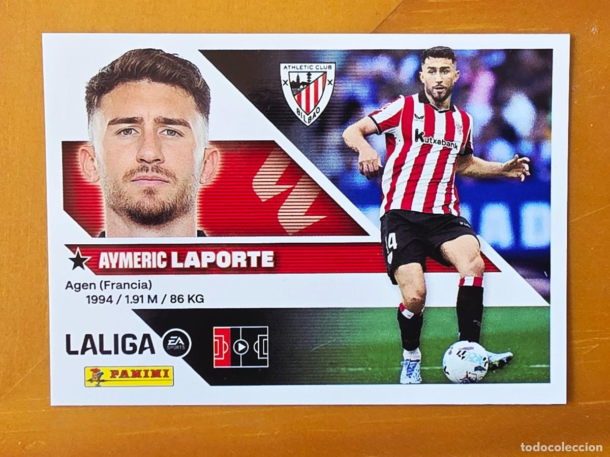 Cromos de f&uacute;tbol: 8 Aymeric Laporte, Athletic Club de Bilbao, Panini Ediciones Liga Este 2026 2027 26 27 sin pegar