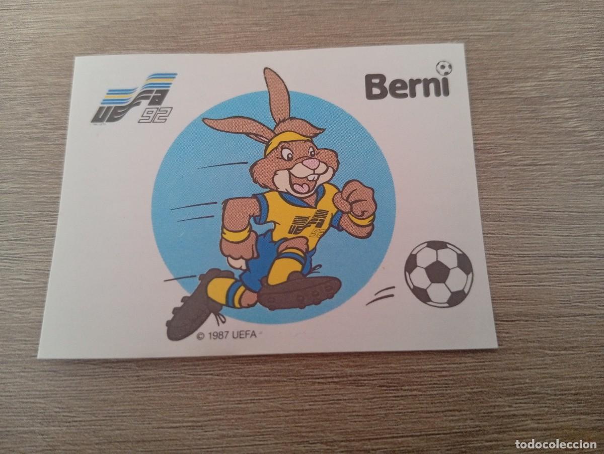 Cromos de f&uacute;tbol: BERNI MASCOTA 256 PANINI EUROCOPA EURO 1992 92 NUNCA PEGADO SIN PEGAR