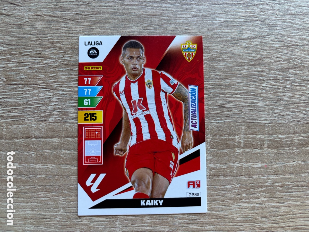Cromos de f&uacute;tbol: 23BIS KAIKY ACTUALIZACI&Oacute;N ADRENALYN XL AXL 2023 2024 23 24 UD ALMER&Iacute;A