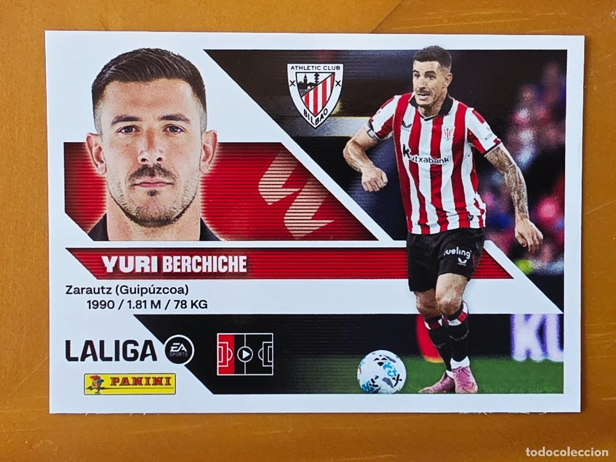 Cromos de f&uacute;tbol: 9A Yuri Berchiche, Athletic Club de Bilbao, Panini Ediciones Liga Este 2026 2027 26 27 sin pegar