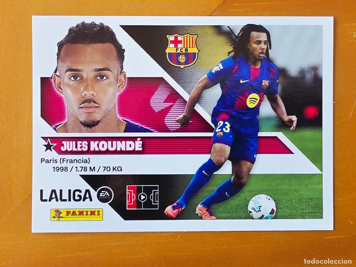 Cromos de f&uacute;tbol: 5 Jules Kound&eacute;, FC Barcelona, Panini Ediciones Liga Este 2026 2027 26 27 sin pegar