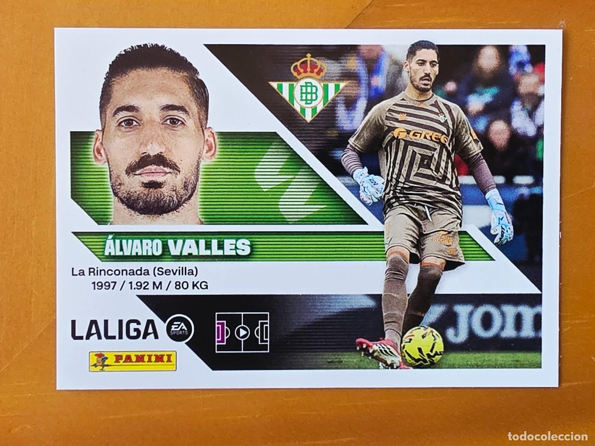 Cromos de f&uacute;tbol: 3 &Aacute;lvaro Valles, Real Betis, Panini Ediciones Liga Este 2026 2027 26 27 sin pegar