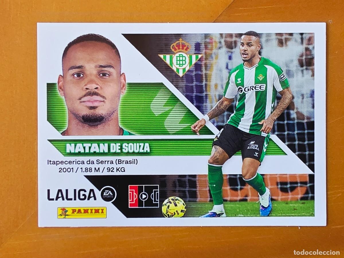 Cromos de f&uacute;tbol: 8 Natan de Souza, Real Betis, Panini Ediciones Liga Este 2026 2027 26 27 sin pegar