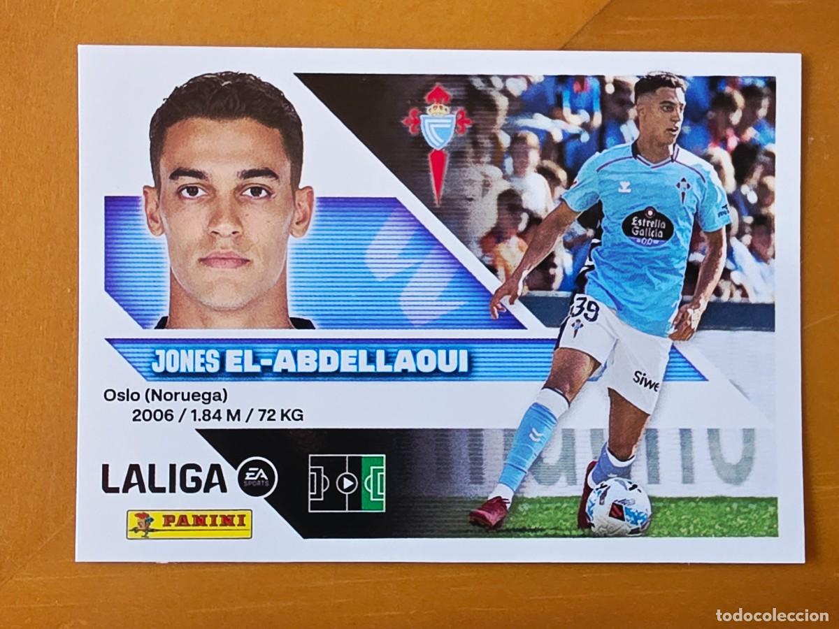 Cromos de f&uacute;tbol: 18B Jones El-Abdellaoui, RC Celta de Vigo, Panini Ediciones Liga Este 2026 2027 26 27 sin pegar