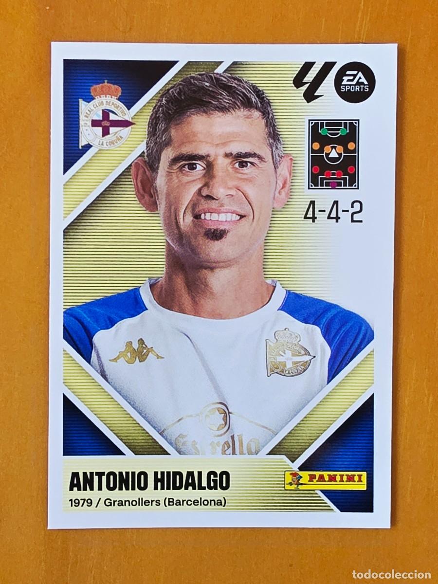 Cromos de f&uacute;tbol: 2 Entrenador Antonio Hidalgo, Deportivo de A Coru&ntilde;a, Panini Ediciones Liga Este 2026 2027 26 27