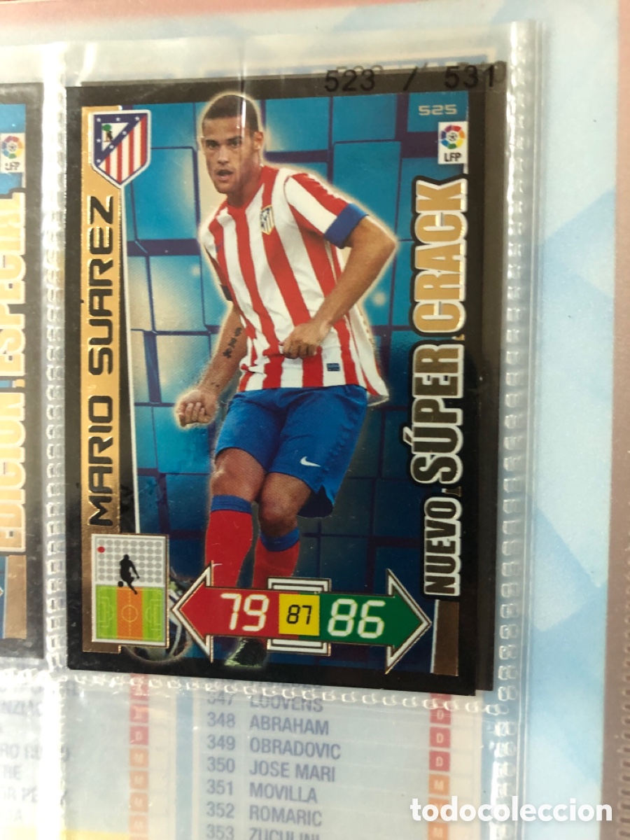 Cromos de f&uacute;tbol: NUEVO SUPER CRACK 525 MARIO SUAREZ ADRENALYN XL LIGA 2012 2013 12-13