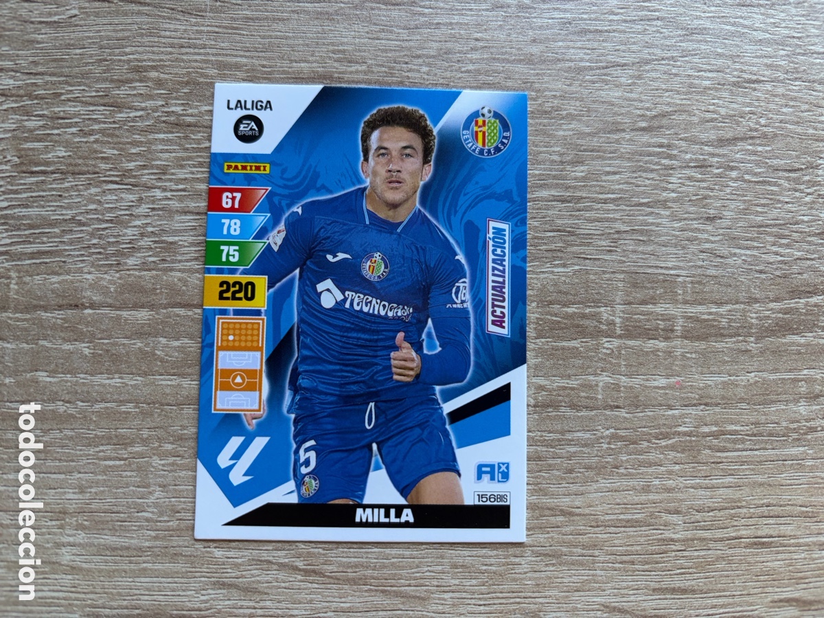 Cromos de f&uacute;tbol: 156BIS MILLA ACTUALIZACI&Oacute;N ADRENALYN XL AXL 2023 2024 23 24 GETAFE CF