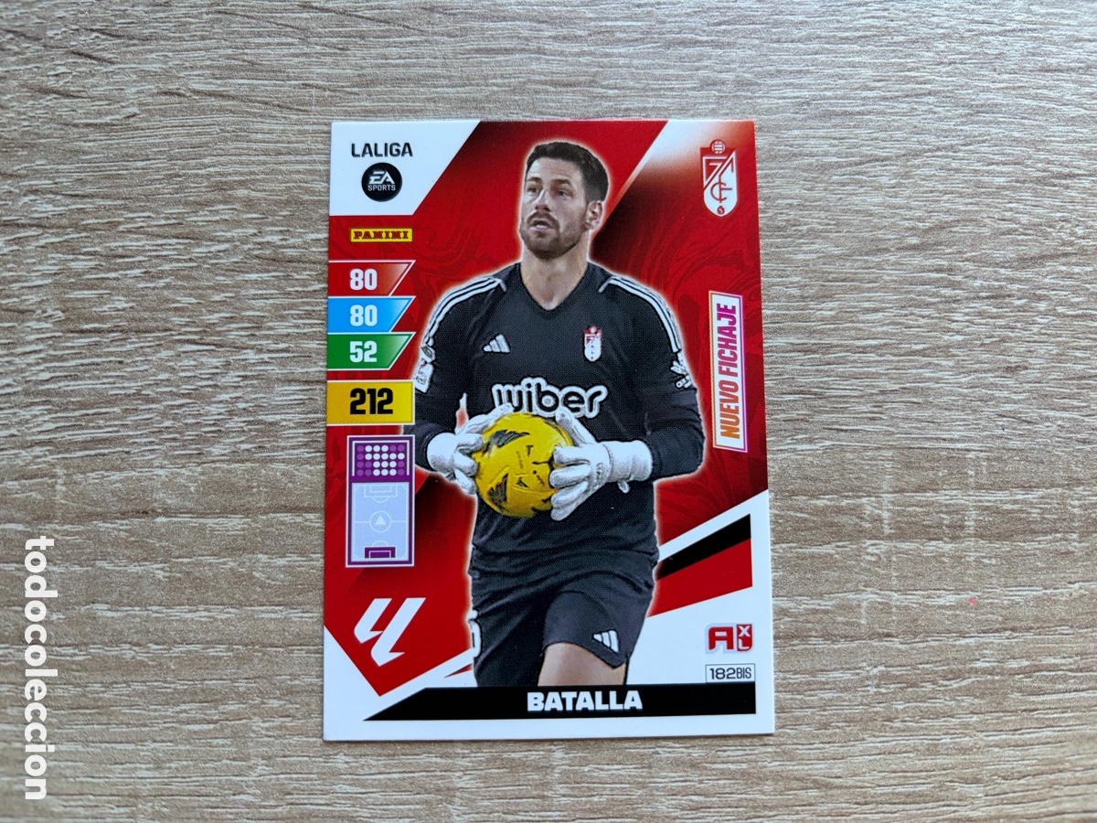 Cromos de f&uacute;tbol: 182BIS BATALLA NUEVO FICHAJE ADRENALYN XL AXL 2023 2024 23 24 GRANADA CF