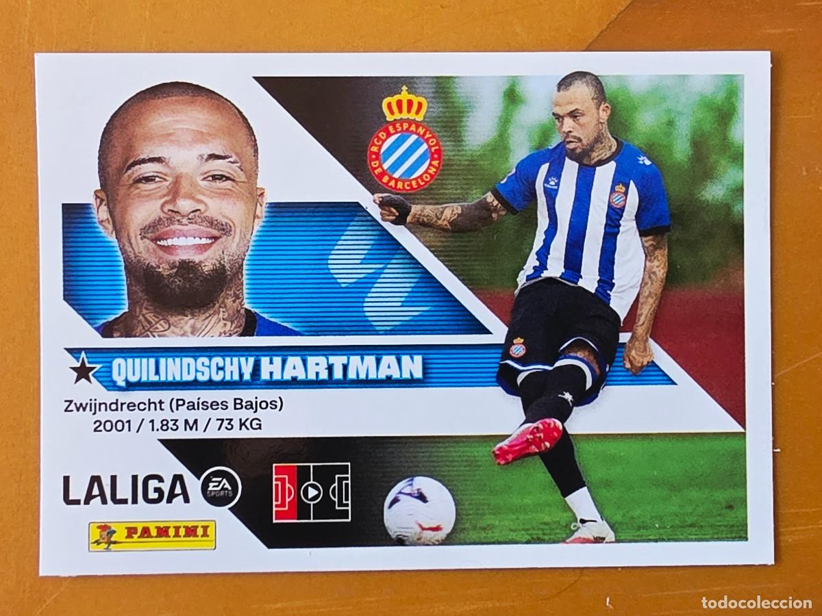 Football Stickers: 10 Quilindschy Hartman, RCD Espanyol, Panini Ediciones Liga Este 2026 2027 26 27 sin pegar