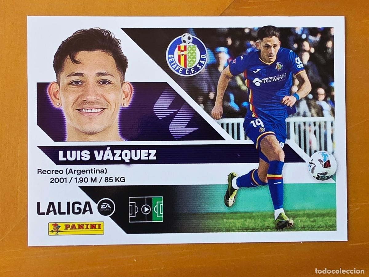 Cromos de f&uacute;tbol: 19 Luis V&aacute;zquez, Getafe CF, Panini Ediciones Liga Este 2026 2027 26 27 sin pegar