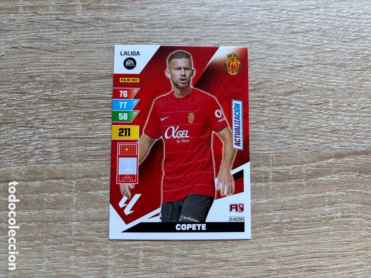 Cromos de f&uacute;tbol: 242BIS COPETE ACTUALIZACI&Oacute;N ADRENALYN XL AXL 2023 2024 23 24 RCD MALLORCA