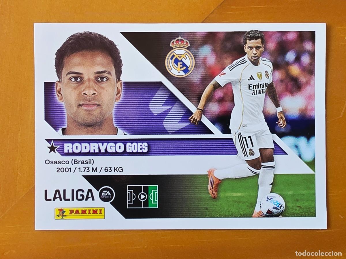 Cromos de f&uacute;tbol: 18 Rodrygo Goes, Real Madrid, Panini Ediciones Liga Este 2026 2027 26 27 sin pegar