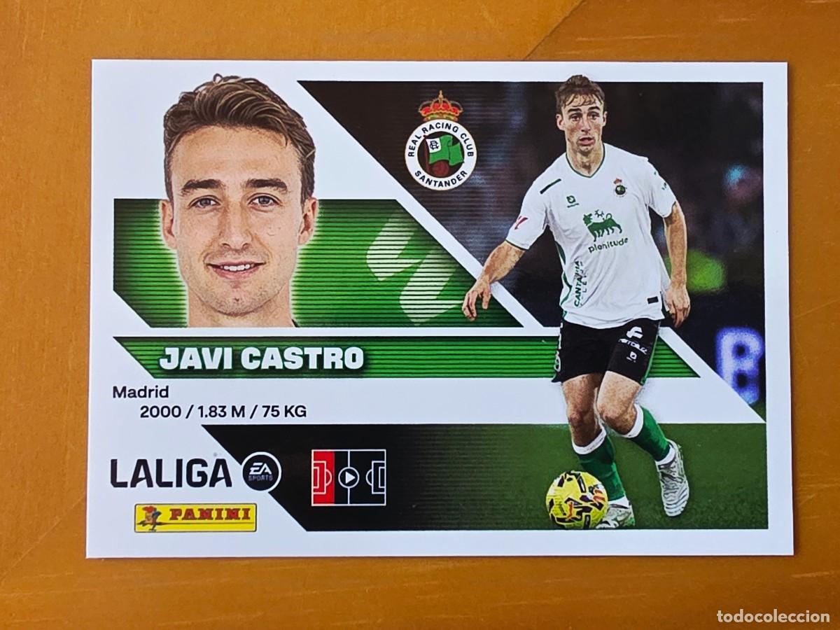 Cromos de f&uacute;tbol: 8 Javi Castro, Racing de Santander, Panini Ediciones Liga Este 2026 2027 26 27 sin pegar