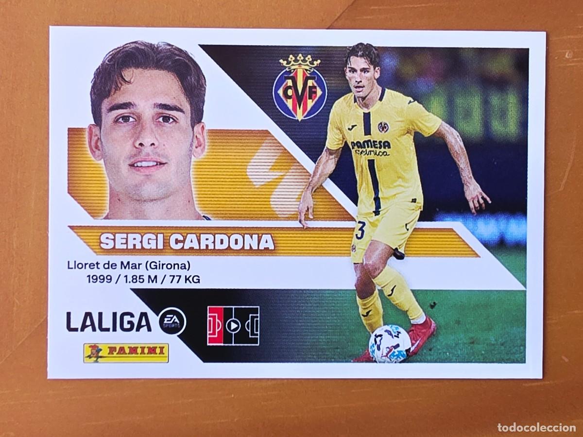 Cromos de f&uacute;tbol: 10 Sergi Cardona, Villarreal CF, Panini Ediciones Liga Este 2026 2027 26 27 sin pegar
