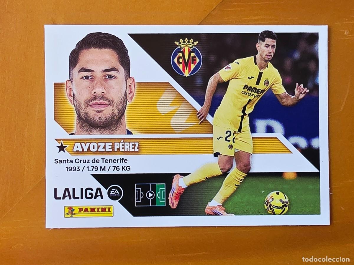Cromos de f&uacute;tbol: 17 Ayoze P&eacute;rez, Villarreal CF, Panini Ediciones Liga Este 2026 2027 26 27 sin pegar
