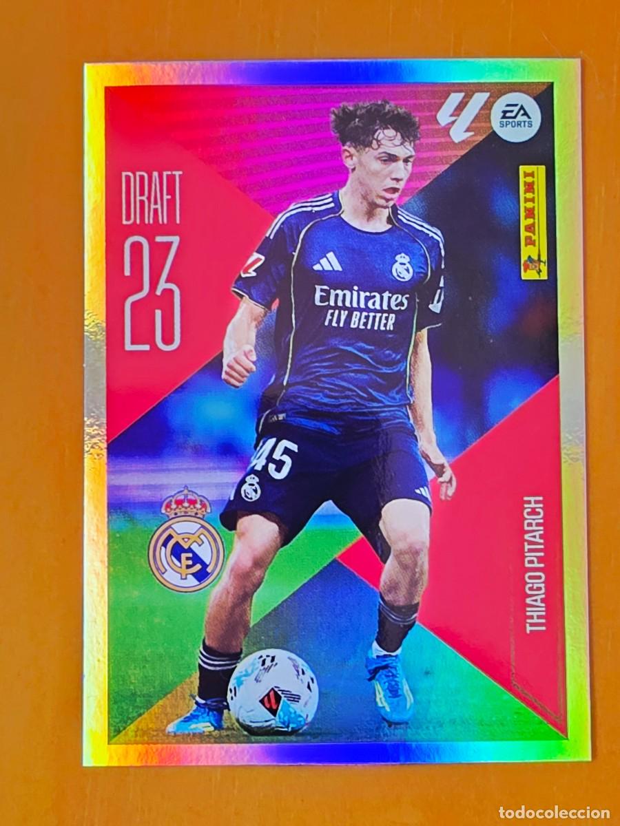 Cromos de f&uacute;tbol: 22 Thiago Pitarch, Real Madrid, Draft 23, Panini Ediciones Liga Este 2026 2027 26 27 sin pegar
